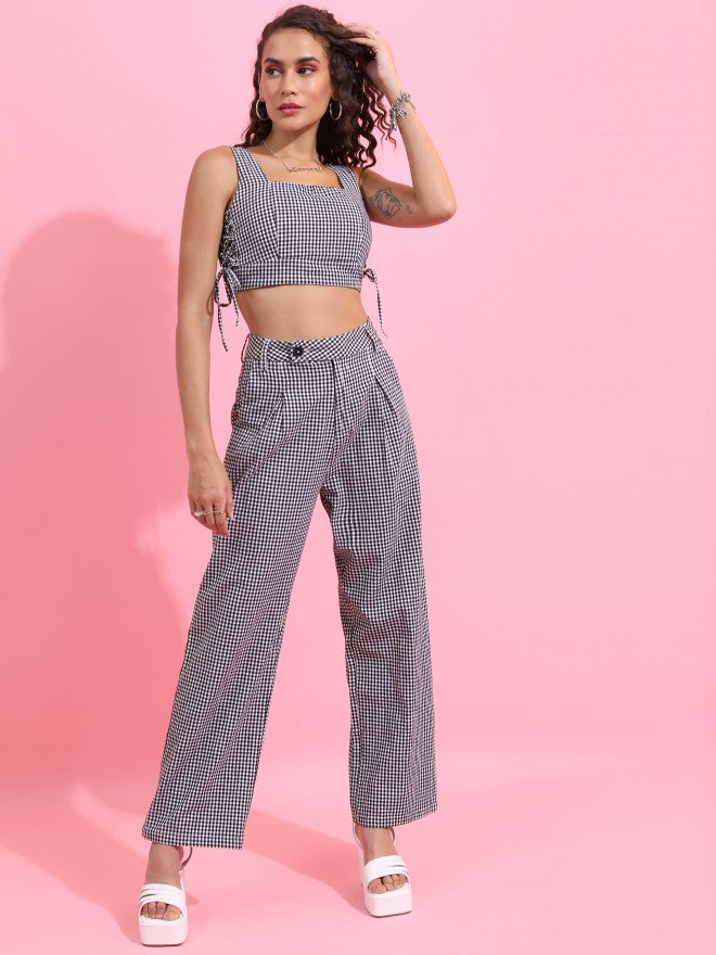 Tokyo Talkies Women Black Top With Trouser - Black - Image 2