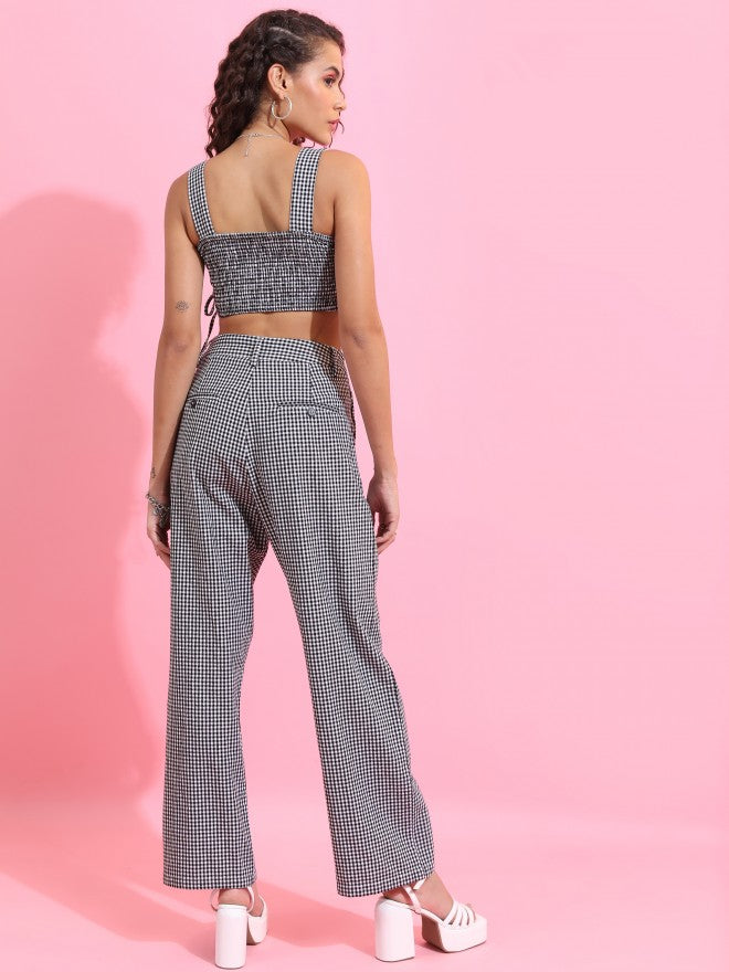 Tokyo Talkies Women Black Top With Trouser - Black - Image 3