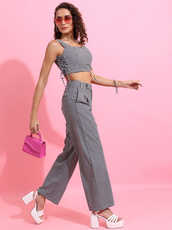 Tokyo Talkies Women Black Top With Trouser - Black - Image 4