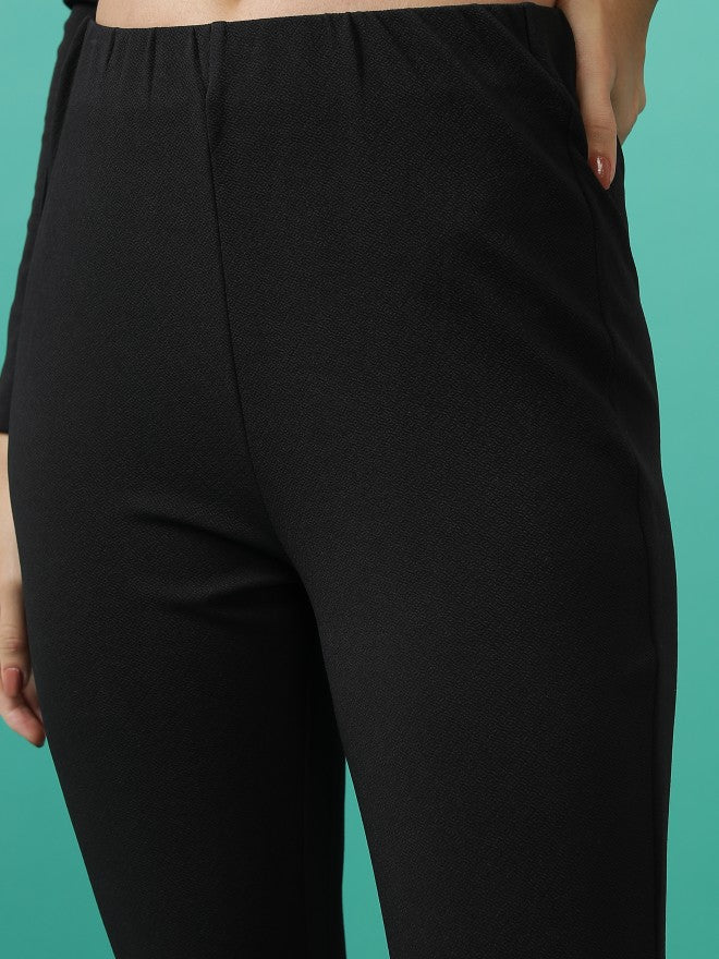 Tokyo Talkies Women Black Shirt With Trouser - Black - Image 7