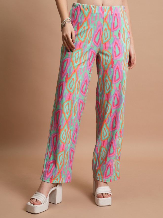 Tokyo Talkies Women Pink Top With Trouser - Pink - Image 7