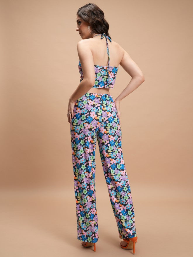 Tokyo Talkies Women Black Top With Trouser - Black - Image 3