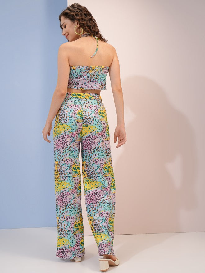 Tokyo Talkies Women Pink Women Top With Trouser Co-Ords - Pink - Image 3