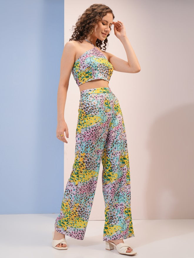 Tokyo Talkies Women Pink Women Top With Trouser Co-Ords - Pink - Image 4