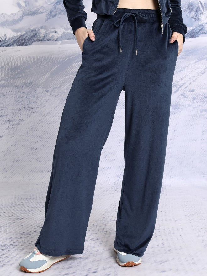 Tokyo Talkies Women Teal Sweatshirt With Trouser - Teal - Image 7