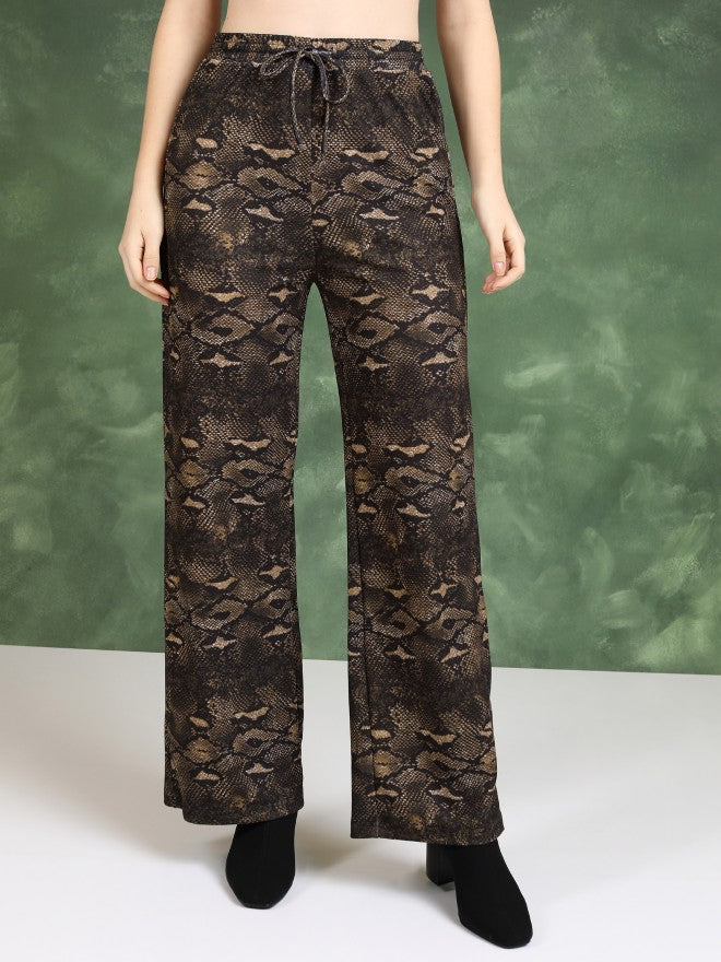 Tokyo Talkies Women Brown Top With Trouser - Brown - Image 7