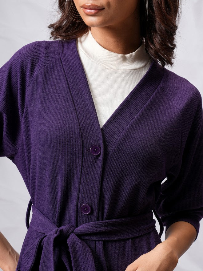 Tokyo Talkies Women Navy Blue Top With Trouser - Navy Blue - Image 5
