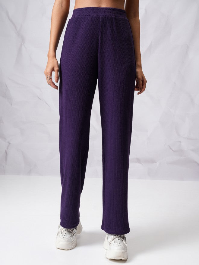 Tokyo Talkies Women Navy Blue Top With Trouser - Navy Blue - Image 7