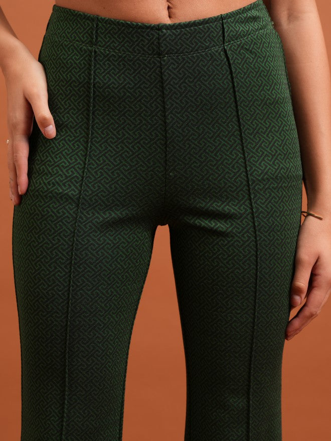 Tokyo Talkies Women Green Blazer With Trouser - Green - Image 6