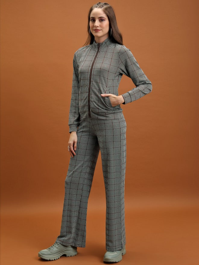 Tokyo Talkies Women Green Blazer With Trouser - Green - Image 2
