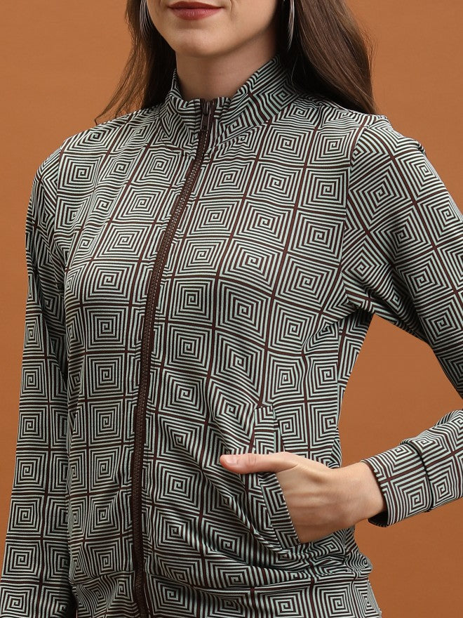Tokyo Talkies Women Green Blazer With Trouser - Green - Image 5