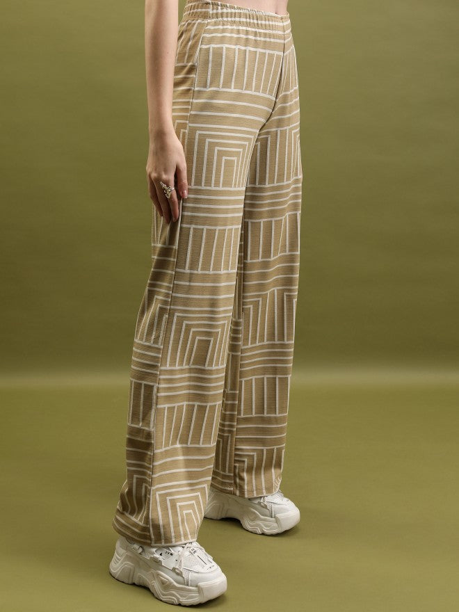 Women Jacket With Trouser Co-Ords - Tan - Image 7
