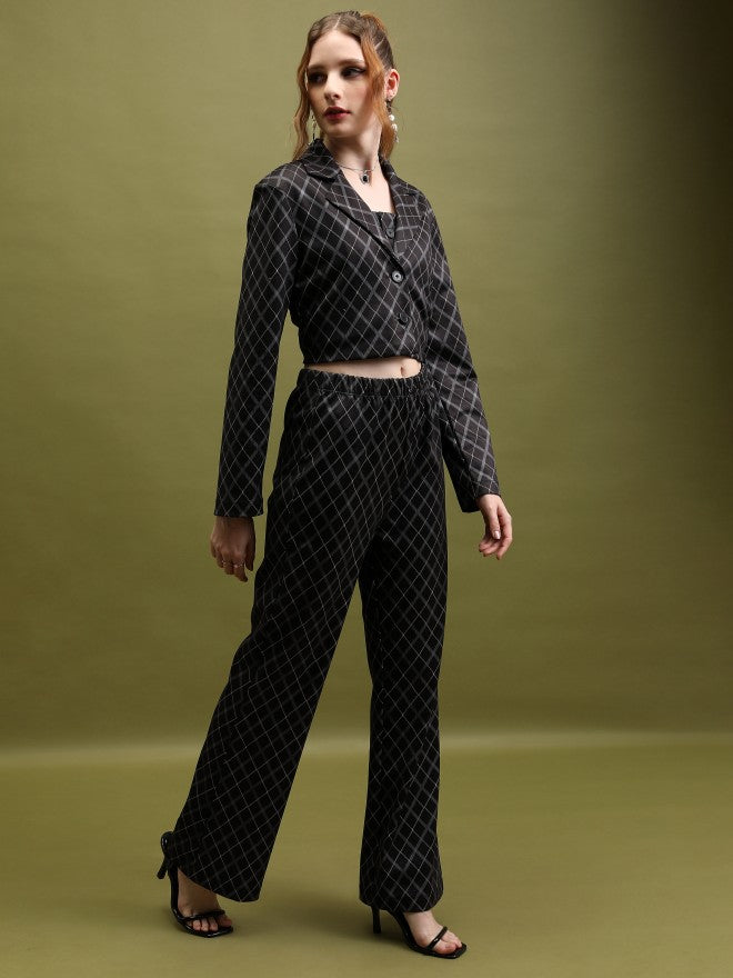 Tokyo Talkies Women Black Top With Trouser - Black - Image 4
