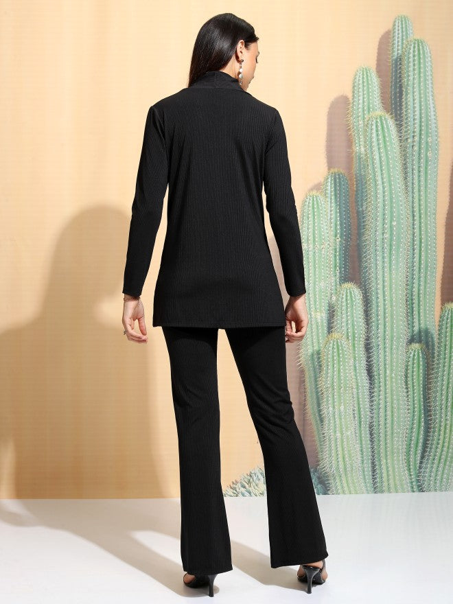 Tokyo Talkies Women Black Top With Trouser - Black - Image 3