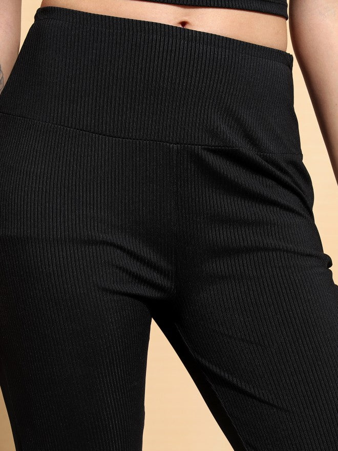 Tokyo Talkies Women Black Top With Trouser - Black - Image 7