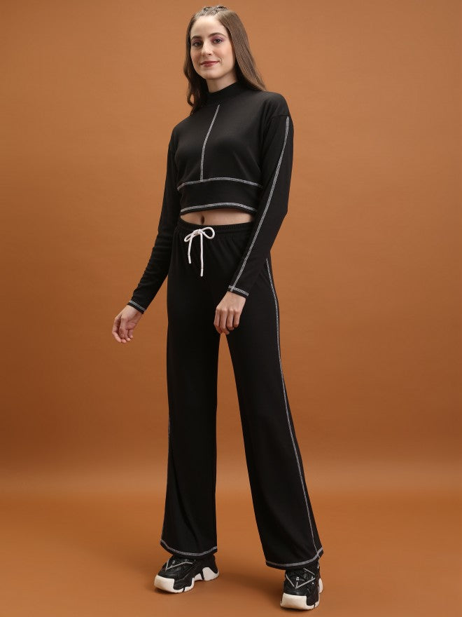 Tokyo Talkies Women Black Top With Trouser - Black - Image 2