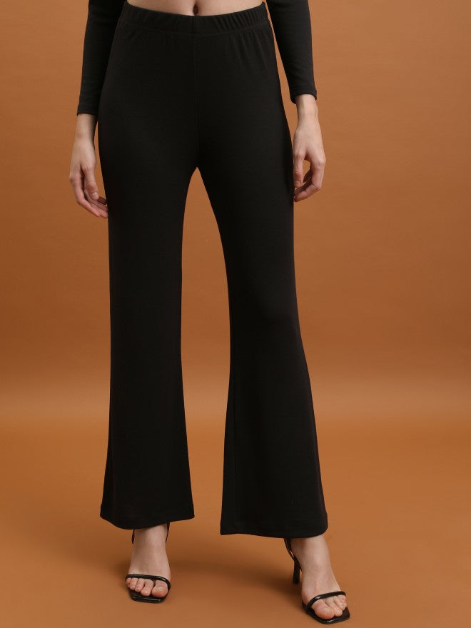 Tokyo Talkies Women Black Top With Trouser Co-Ords - Black - Image 7
