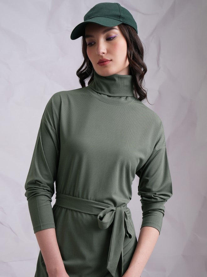 Tokyo Talkies Women Olive Top With Trouser - Olive - Image 8