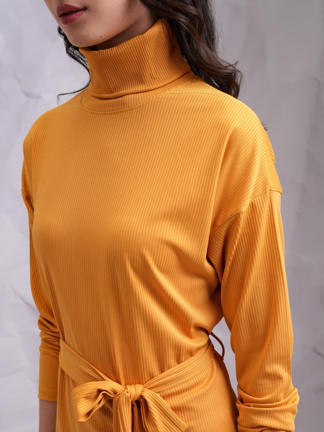 Tokyo Talkies Women Yellow Top With Trouser Co-Ords - Yellow - Image 5