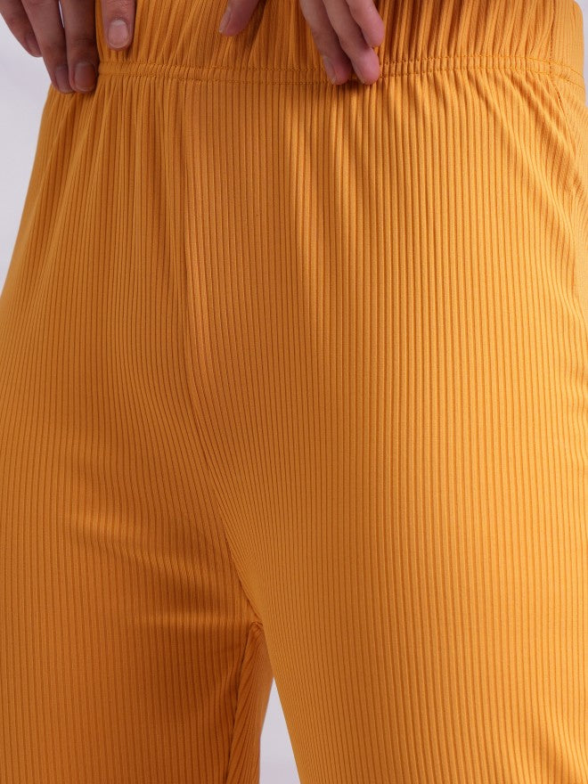 Tokyo Talkies Women Yellow Top With Trouser Co-Ords - Yellow - Image 6