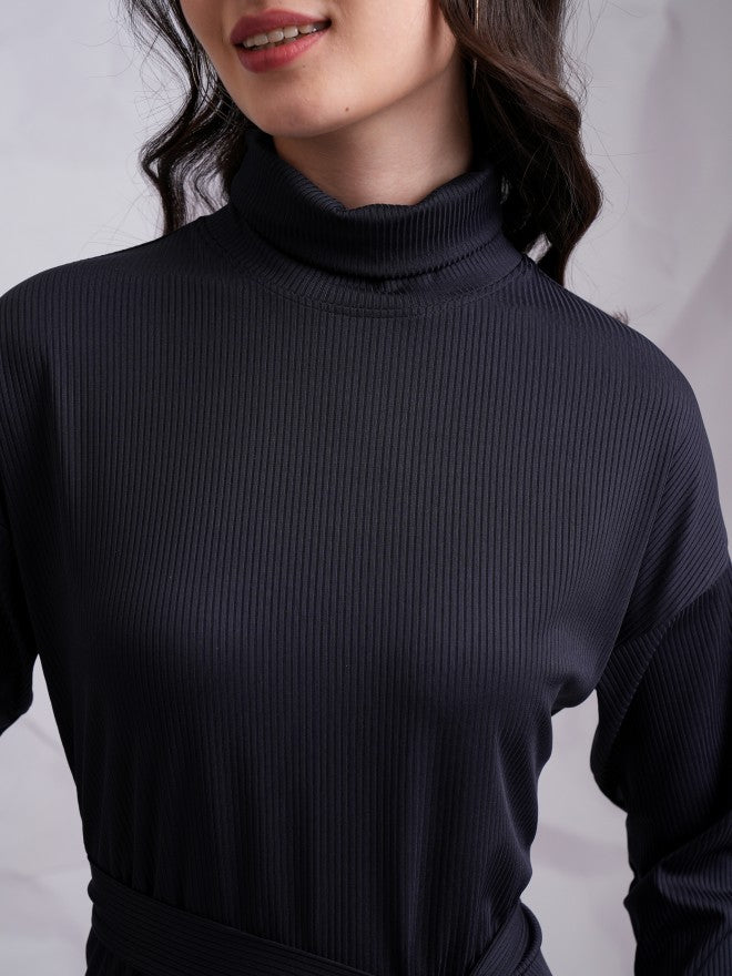 Tokyo Talkies Women Blue Top With Trouser Co-Ords - Blue - Image 5