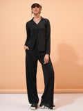 Tokyo Talkies Women Black Top With Trouser - Black - Image 1