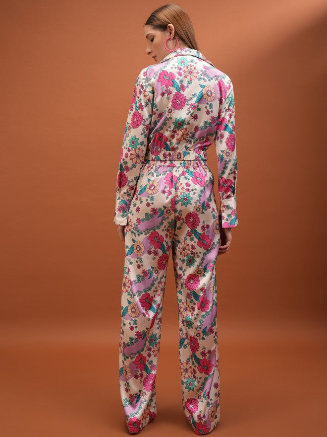 Women Coat With Trouser Co-Ords - Off White - Image 3