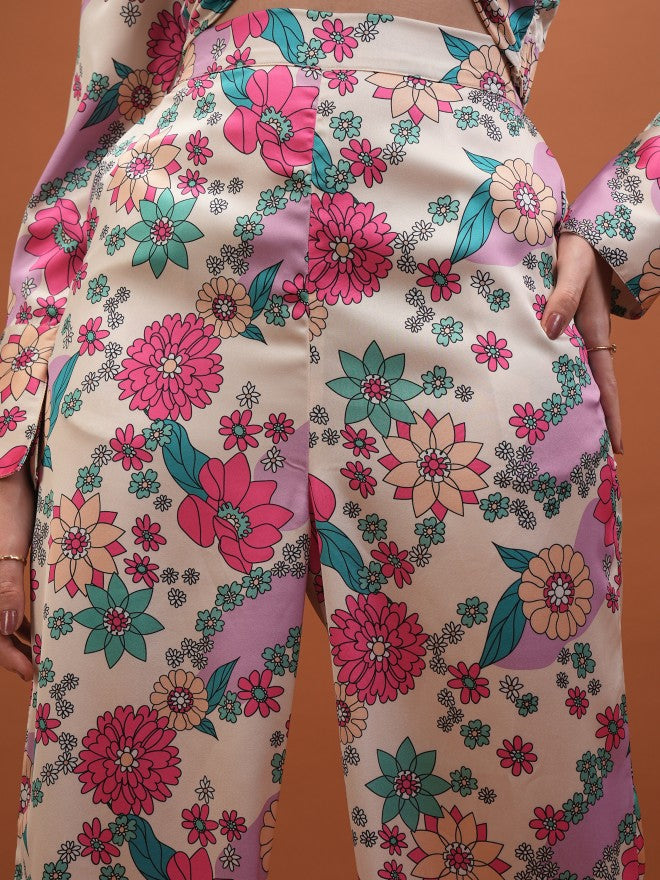 Women Coat With Trouser Co-Ords - Off White - Image 6