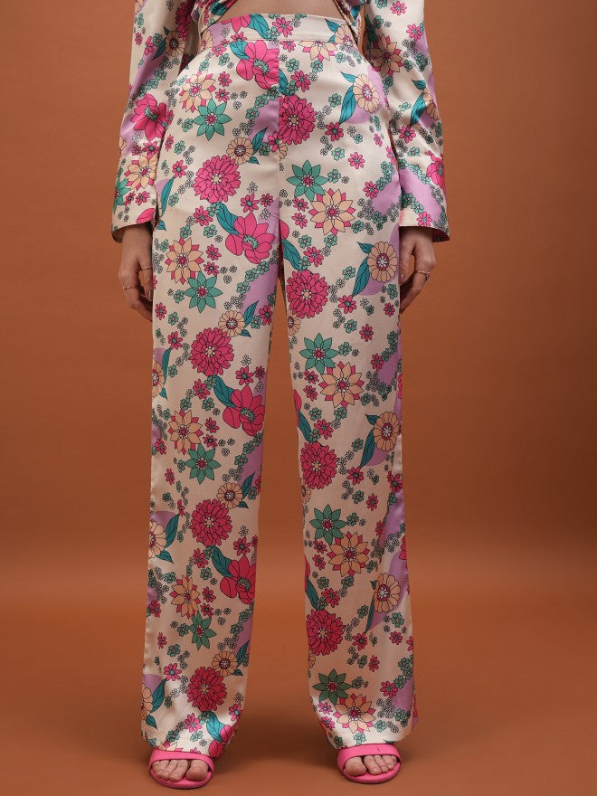 Women Coat With Trouser Co-Ords - Off White - Image 7
