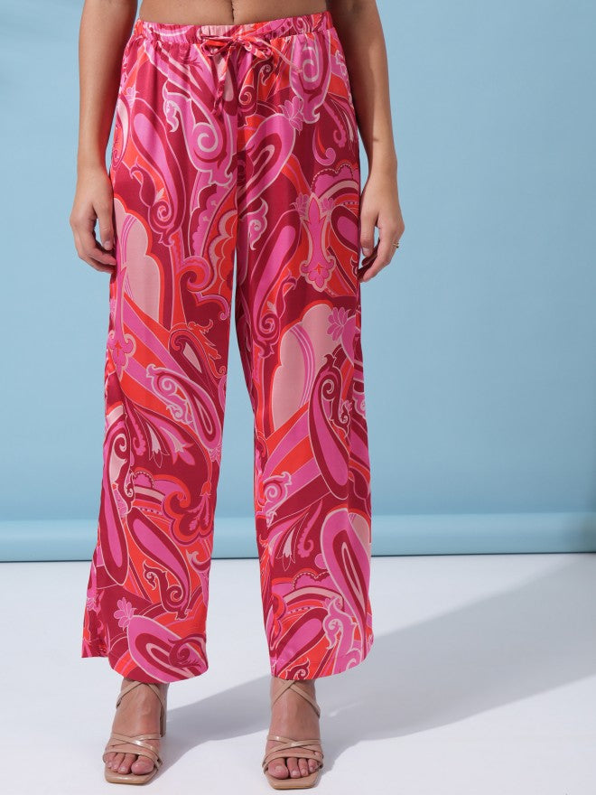 Tokyo Talkies Women Pink Shirt With Trouser Co-Ords - Pink - Image 7