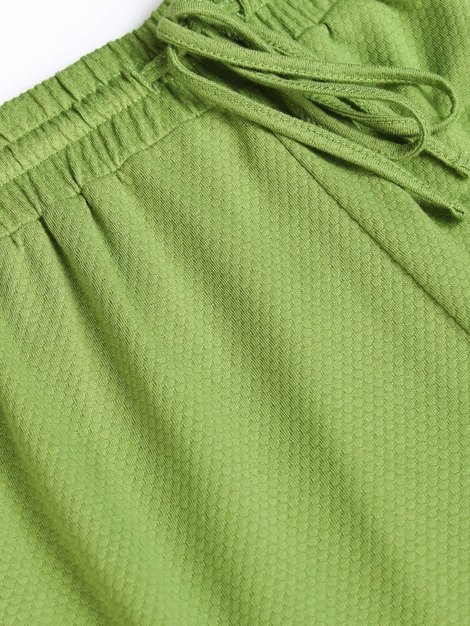 Tokyo Talkies Women Green Top With Short - Green - Image 9