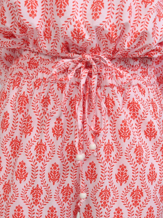 Tokyo Talkies Women Pink Top With Trouser - Pink - Image 9