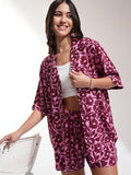 Tokyo Talkies Women Pink Shirt With Short - Pink - Image 1