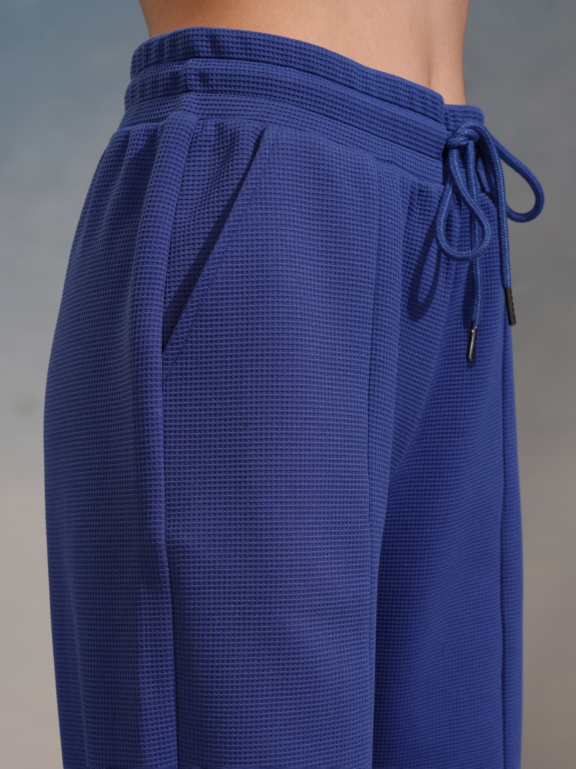 Tokyo Talkies Women Blue Top With Joggers - Blue - Image 7