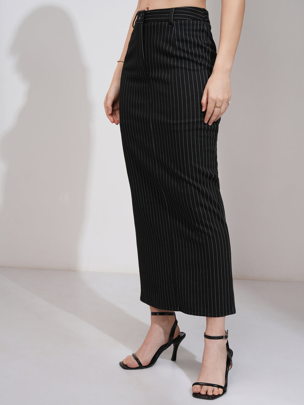 Tokyo Talkies Women Black Coat With Skirt Co-Ords - Black - Image 8