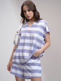 Tokyo Talkies Women White Top With Short - White - Image 1
