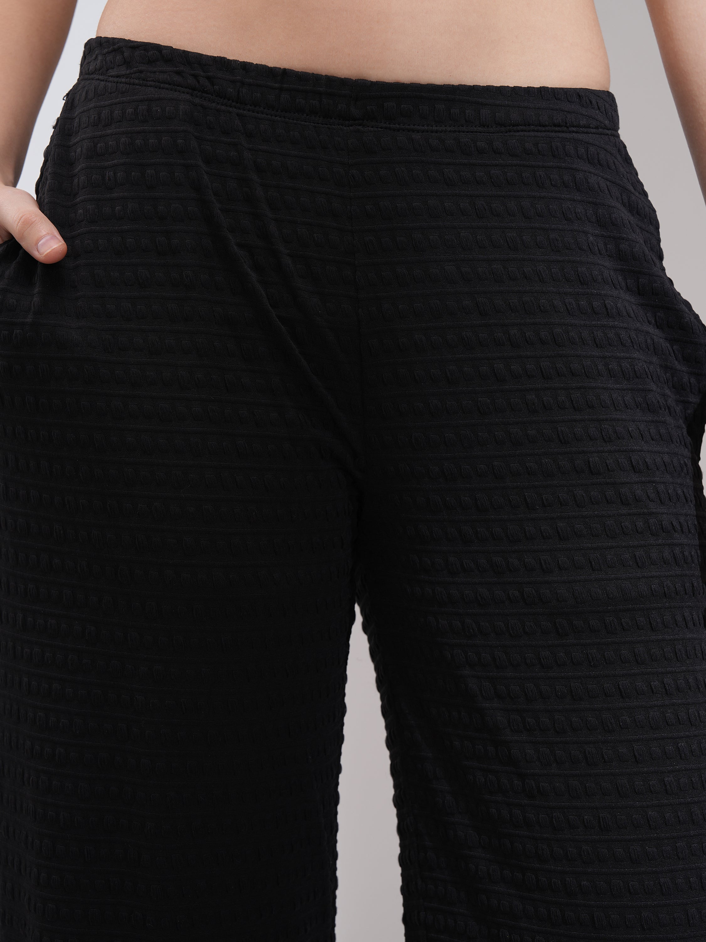 Tokyo Talkies Women Black Top With Trouser - Black - Image 7