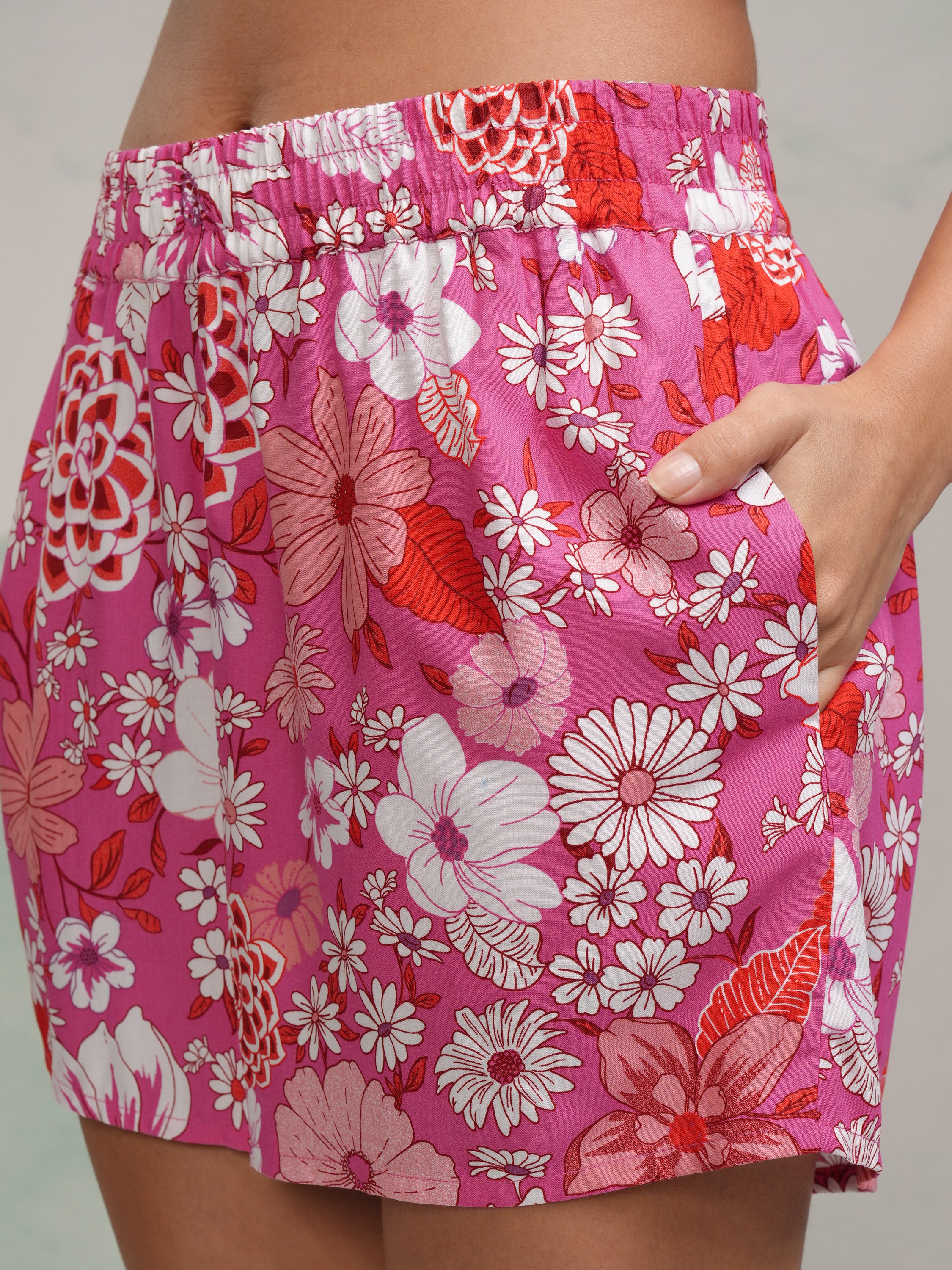 Tokyo Talkies Women Pink Shirt With Short - Pink - Image 7