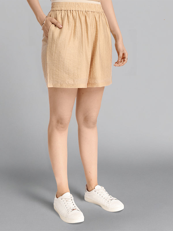 ESPYR By Tokyo Talkies Women Beige Top With Shorts Co-Ords - Beige - Image 7