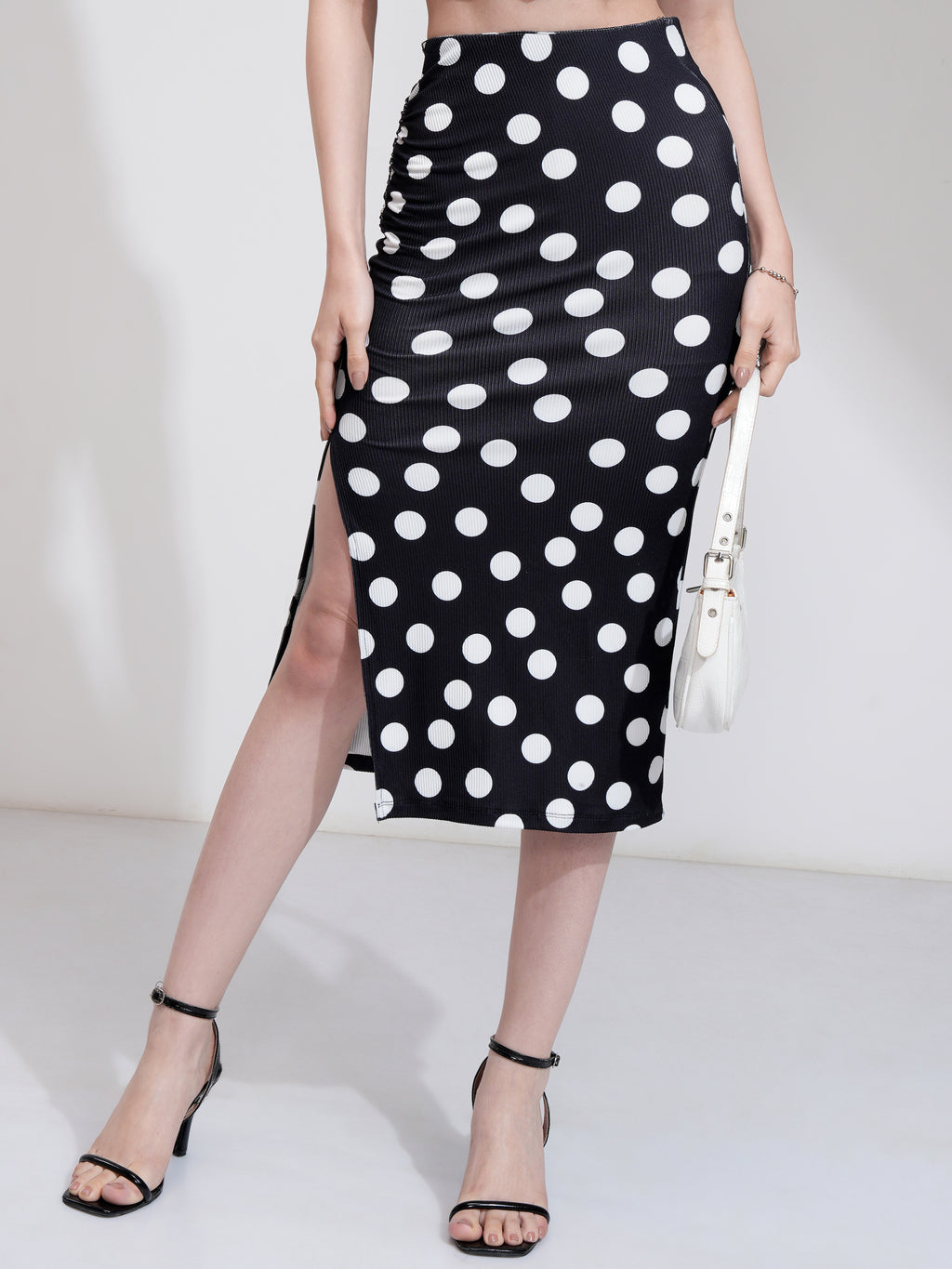 Tokyo Talkies Women Black Top With Skirt Co-Ords - Black - Image 7