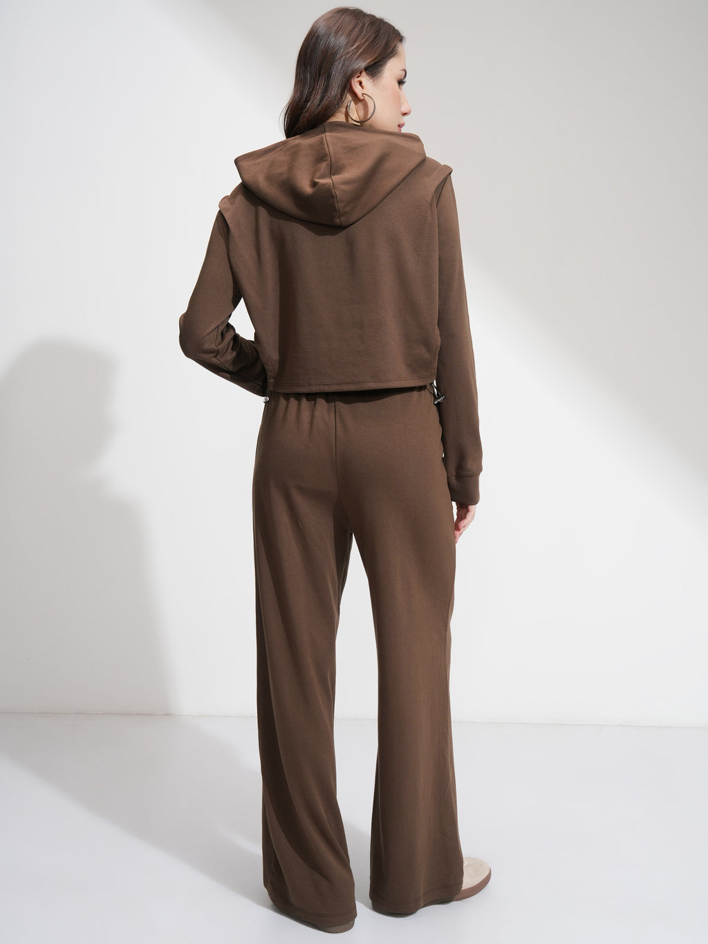 Tokyo Talkies Women Brown Top With Trouser - Brown - Image 3