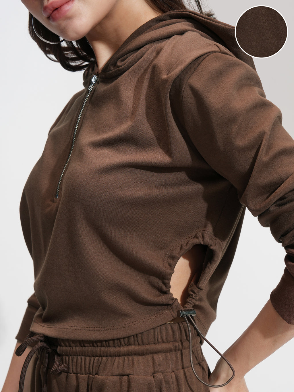 Tokyo Talkies Women Brown Top With Trouser - Brown - Image 5
