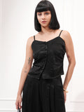 Tokyo Talkies Women Black Top With Trouser - Black - Image 1