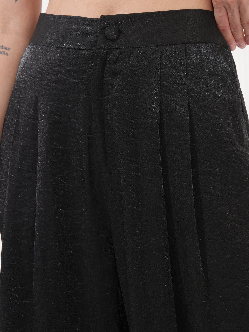 Tokyo Talkies Women Black Top With Trouser - Black - Image 8