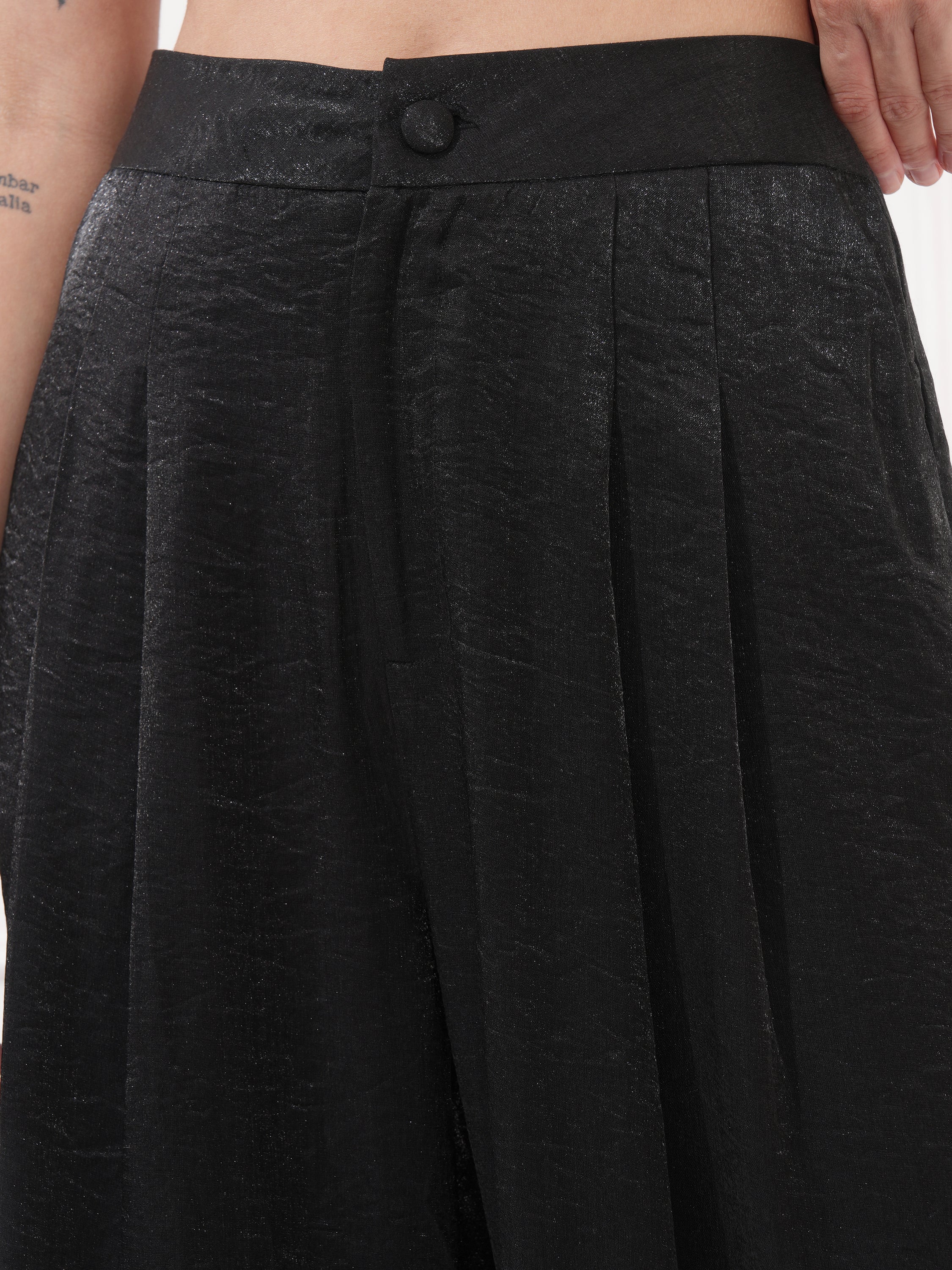 Tokyo Talkies Women Black Top With Trouser - Black - Image 8