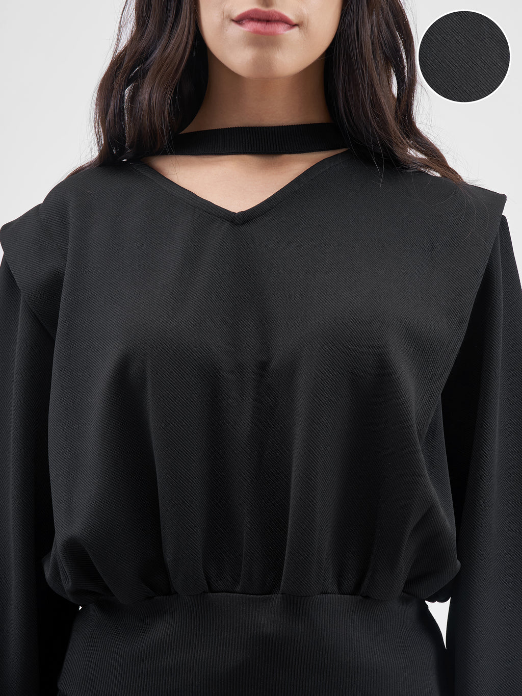 Street By Tokyo Talkies Women Black Top With Joggers Co-Ords - Black - Image 5