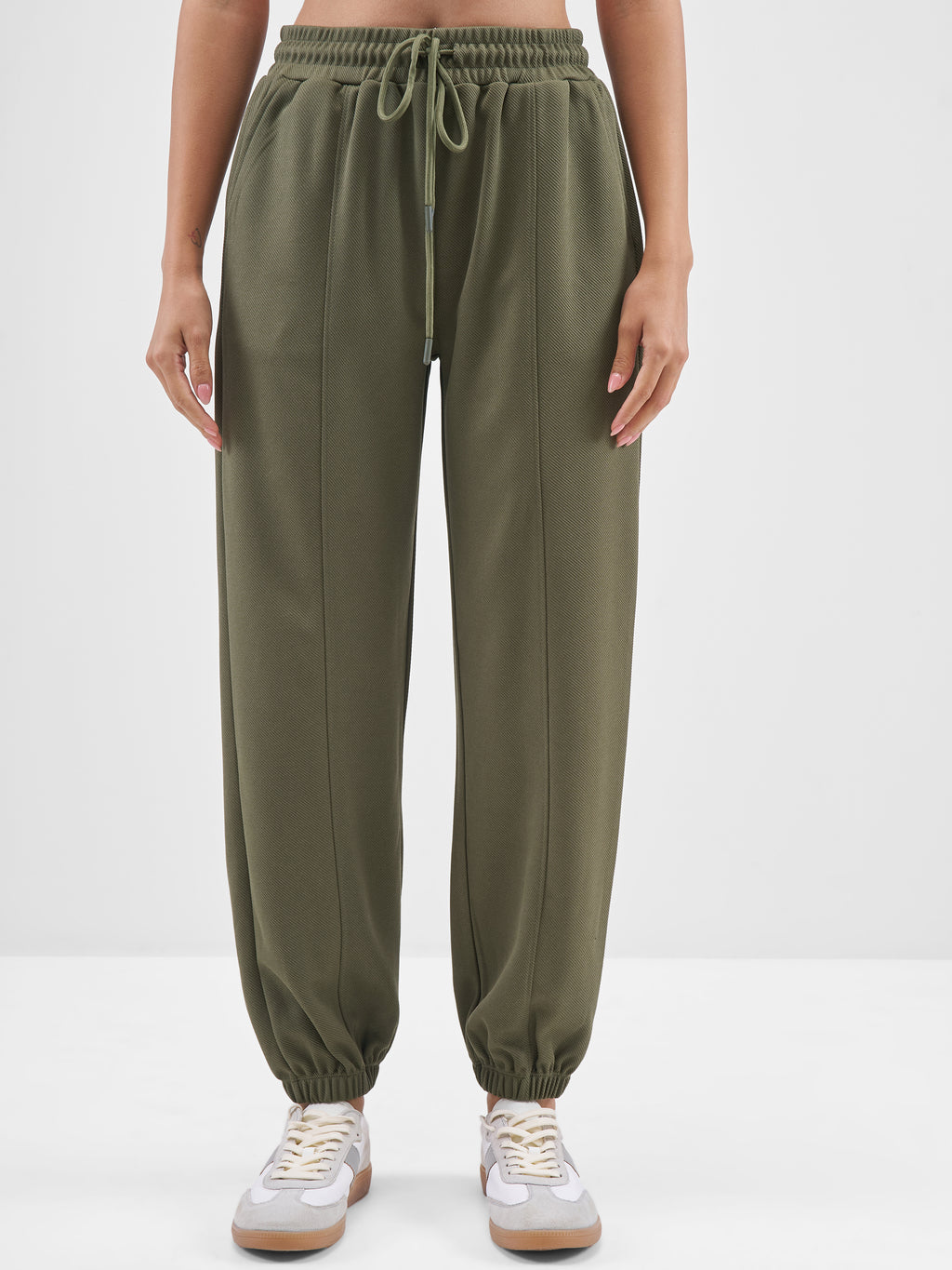 Street By Tokyo Talkies Women Olive Top With Joggers Co-Ords - Olive - Image 7
