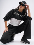 Street By Tokyo Talkies Women Black Top With Joggers Co-Ords - Black - Image 1