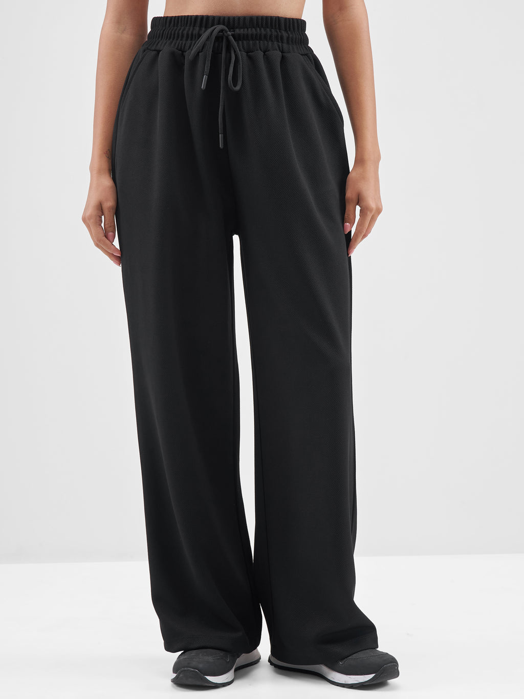 Street By Tokyo Talkies Women Black Top With Joggers Co-Ords - Black - Image 7