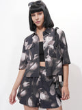 Tokyo Talkies Women Black Shirt With Short - Black - Image 1
